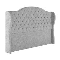 Cabeceira Estofada Casal 140 Cm Cristal Linho Cinza - 2