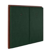 Cabeceira Estofada Casal 140 Cm Coral Veludo Verde - 1