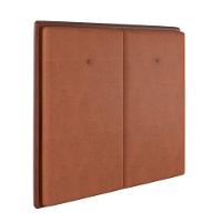 Cabeceira Estofada Casal 140 Cm Coral Veludo Terracota - 1