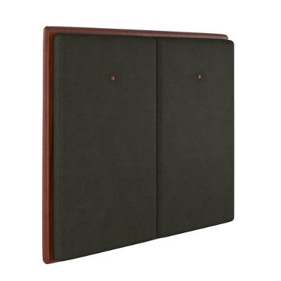 Cabeceira Estofada Casal 140 Cm Coral Veludo Marrom