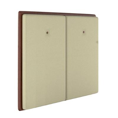 Cabeceira Estofada Casal 140 Cm Coral Corino Bege