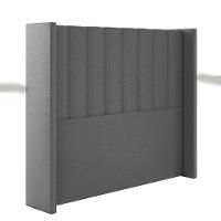 Cabeceira Estofada King 195 Cm Turquesa Corino Preto - 1