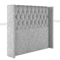 Cabeceira Estofada King 195 Cm Pérola Linho Cinza - 2