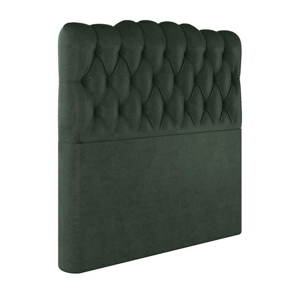 Cabeceira Estofada King 195 Cm Prisma Veludo Verde - 2