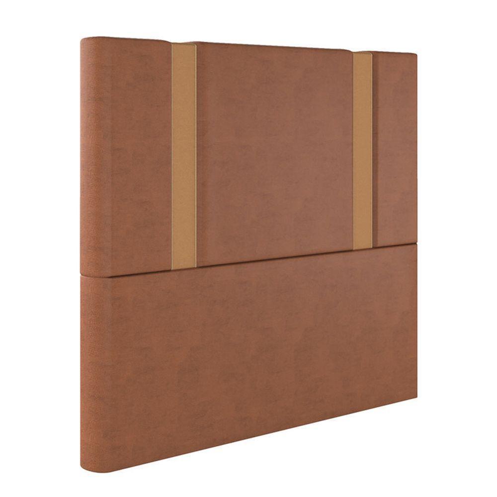 Cabeceira Estofada King 195 Cm Ametista Veludo Terracota - 2