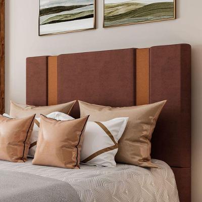 Cabeceira Estofada King 195 Cm Ametista Veludo Terracota