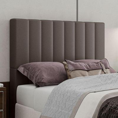 Cabeceira Estofada Solteiro 90 Cm Esmeralda Corino Marrom