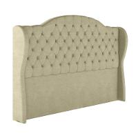 Cabeceira Estofada King 195 Cm Cristal Veludo Bege - 2