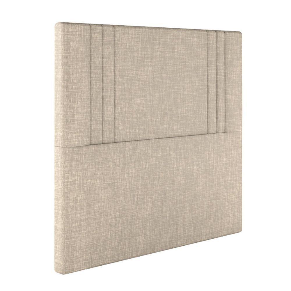 Cabeceira Estofada Solteiro 90 Cm Diamante Linho Bege - 2