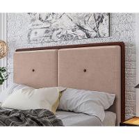 Cabeceira Estofada King 195 Cm Coral Veludo Rose - 2