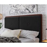 Cabeceira Estofada King 195 Cm Coral Veludo Preto - 2