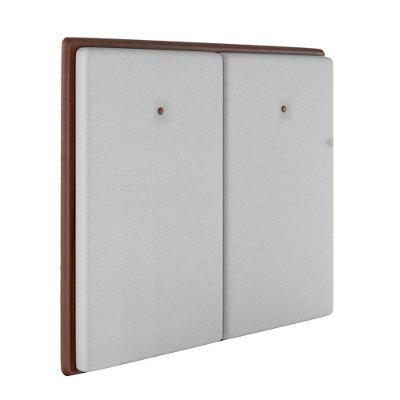 Cabeceira Estofada King 195 Cm Coral Corino Branco