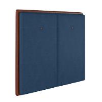 Cabeceira Estofada King 195 Cm Coral Veludo Azul Marinho - 1