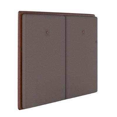 Cabeceira Estofada King 195 Cm Coral Corino Marrom