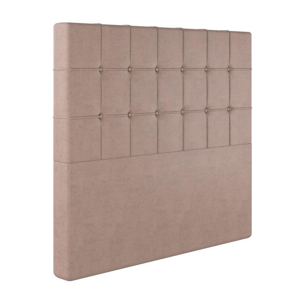 Cabeceira Estofada Queen 160 Cm Turmalina Veludo Rose - 2