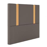 Cabeceira Estofada King 195 Cm Ametista Corino Marrom - 2