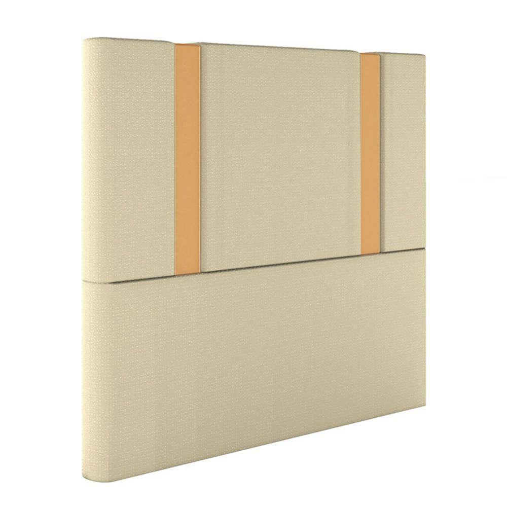 Cabeceira Estofada King 195 Cm Ametista Linho Creme - 2