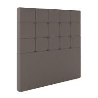 Cabeceira Estofada Queen 160 Cm Safira Corino Marrom - 1