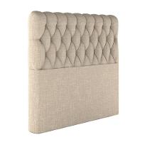 Cabeceira Estofada Casal 140 Cm Topázio Linho Bege - 2