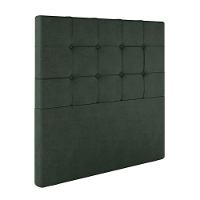 Cabeceira Estofada King 195 Cm Safira Veludo Verde - 1