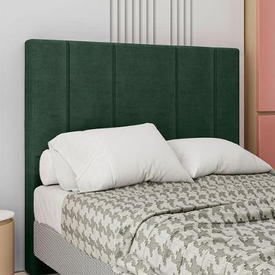 Cabeceira Estofada King 195 Cm Rubi Veludo Verde