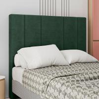 Cabeceira Estofada King 195 Cm Rubi Veludo Verde - 1