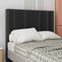 Cabeceira Estofada King 195 Cm Rubi Corino Preto - 1