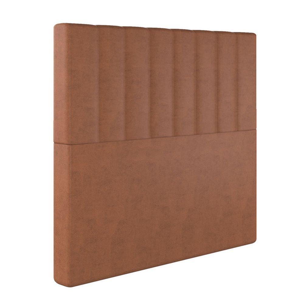 Cabeceira Estofada King 195 Cm Esmeralda Veludo Terracota - 2
