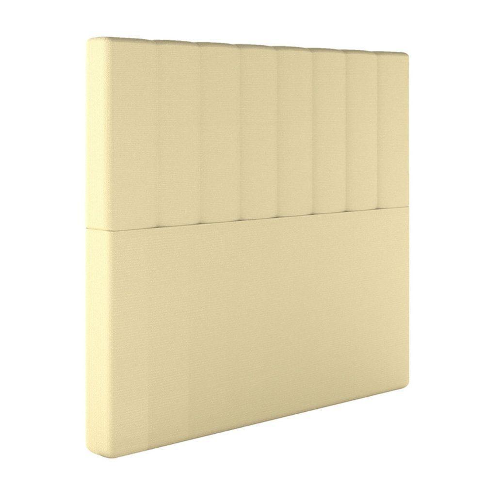 Cabeceira Estofada King 195 Cm Esmeralda Linho Creme - 2