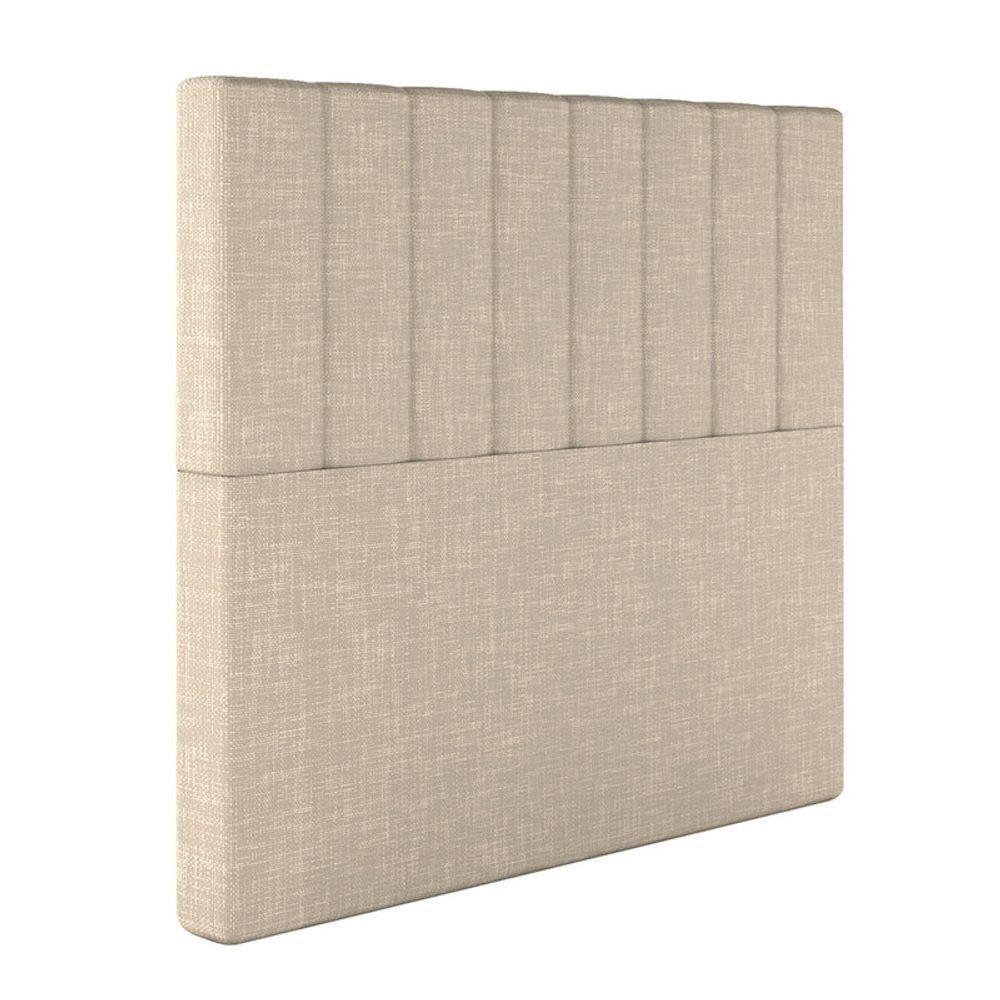 Cabeceira Estofada King 195 Cm Esmeralda Linho Bege - 2