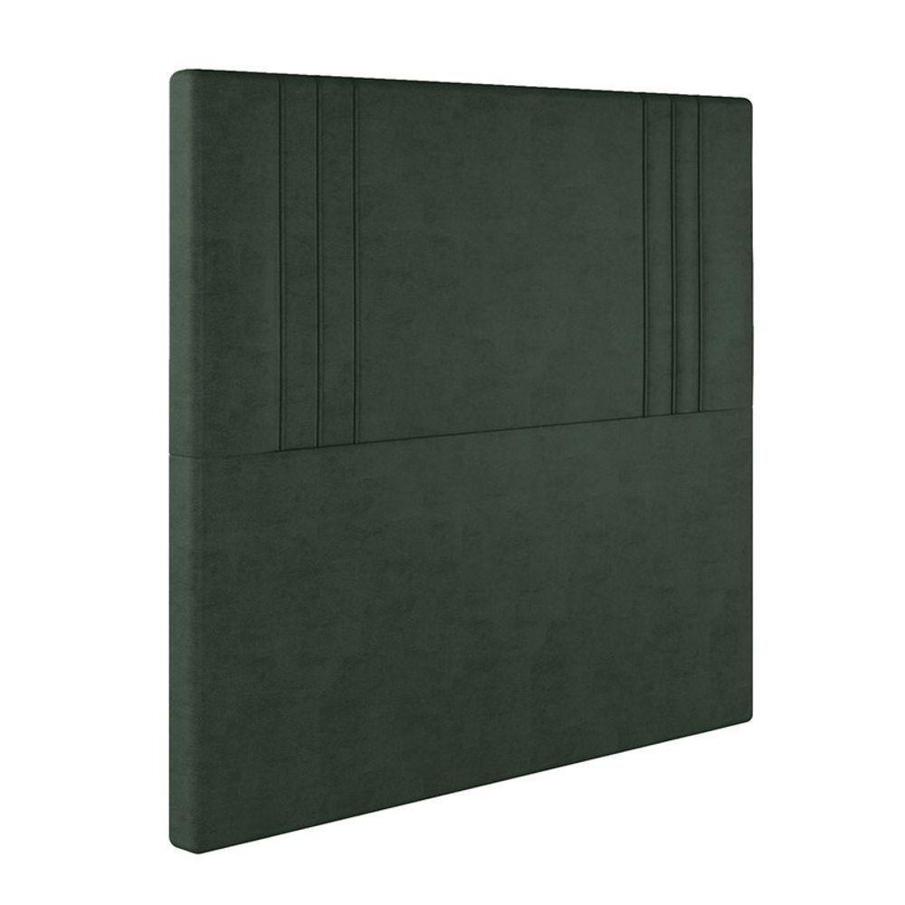 Cabeceira Estofada King 195 Cm Diamante Veludo Verde - 2