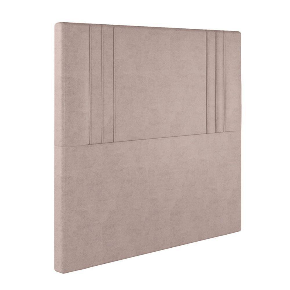 Cabeceira Estofada King 195 Cm Diamante Veludo Rose - 2