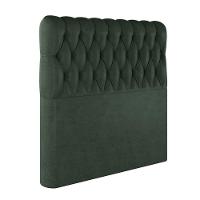 Cabeceira Estofada Queen 160 Cm Topázio Veludo Verde - 2