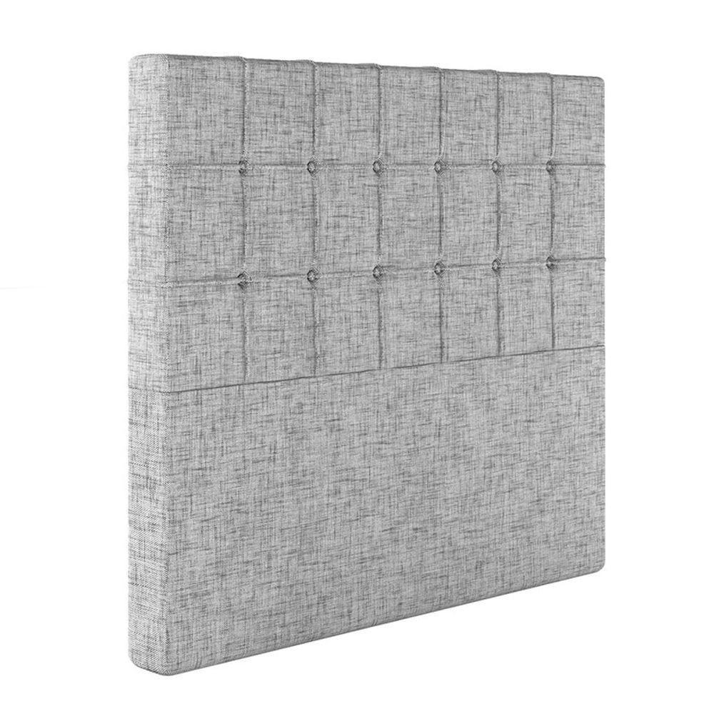 Cabeceira Estofada King 195 Cm Turmalina Linho Cinza - 2