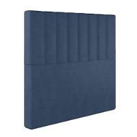 Cabeceira Estofada Queen 160 Cm Esmeralda Veludo Azul Marinho - 2