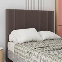 Cabeceira Estofada Queen 160 Cm Rubi Corino Marrom - 1