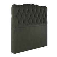 Cabeceira Estofada Queen 160 Cm Prisma Veludo Marrom - 2