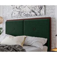 Cabeceira Estofada Queen 160 Cm Coral Veludo Verde - 2
