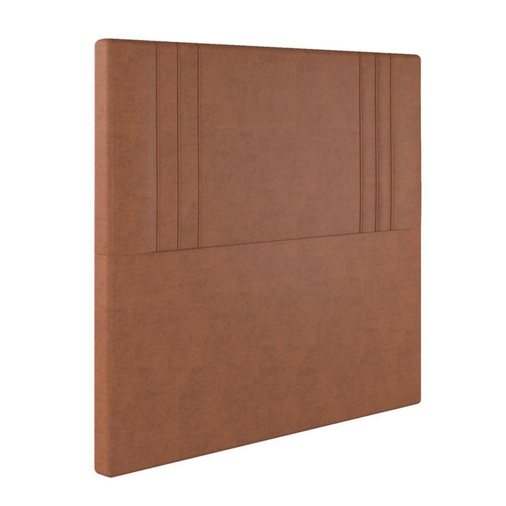 Cabeceira Estofada Queen 160 Cm Diamante Veludo Terracota - 2