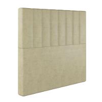 Cabeceira Estofada Solteiro 90 Cm Esmeralda Veludo Bege - 2