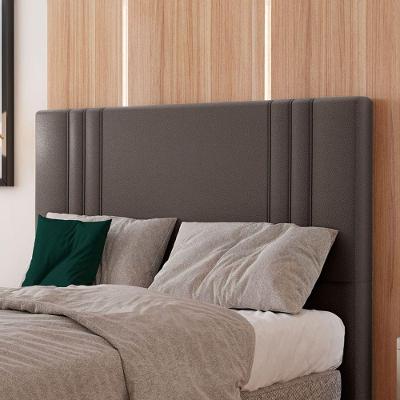 Cabeceira Estofada Queen 160 Cm Diamante Corino Marrom
