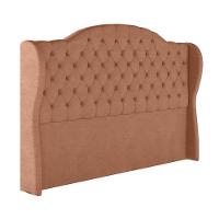 Cabeceira Estofada Queen 160 Cm Cristal Veludo Terracota - 2