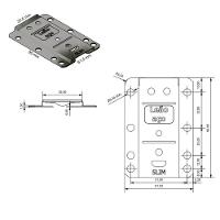 Par Catraca 90° 5 Regulagens Slim C/ Suporte Sofá Reclinável - 7