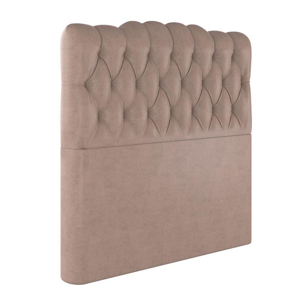 Cabeceira Estofada King 195 Cm Prisma Veludo Rose - 2
