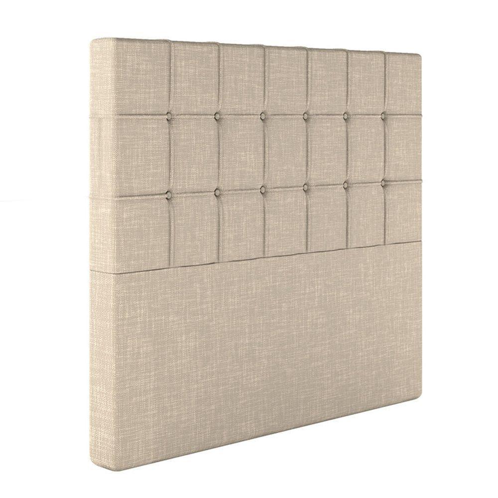 Cabeceira Estofada King 195 Cm Turmalina Linho Bege - 2
