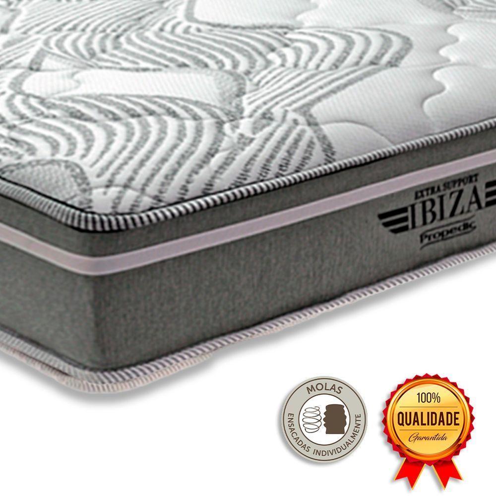 Cama Box Baú Solteirão Branco E Colchão Ibiza Molas Vstore - 3