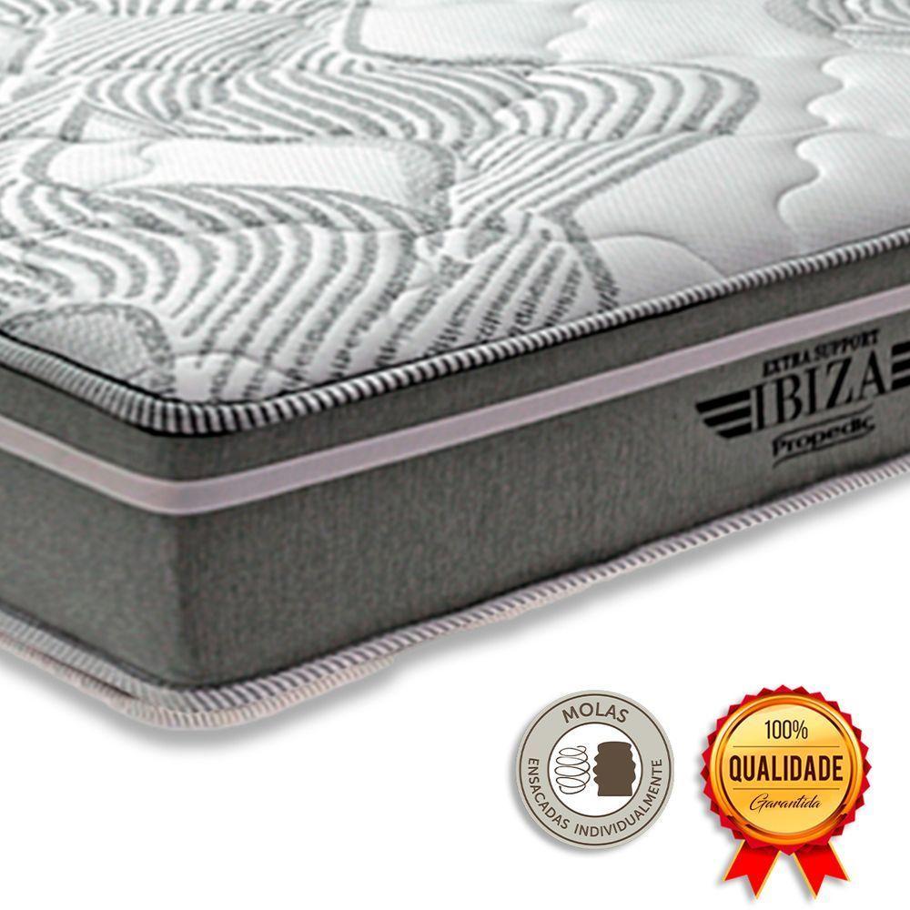 Cama Box Baú Solteiro Bege E Colchão Ibiza Molas Vstore - 3