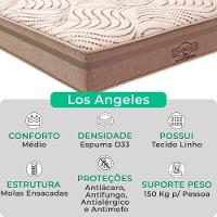 Cama Box Baú Casal Preto E Colchão Los Angeles Molas Vstore - 2