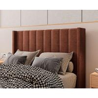 Cabeceira Estofada Solteiro 90 Cm Turquesa Veludo Terracota - 2