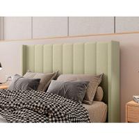 Cabeceira Estofada Solteiro 90 Cm Turquesa Corino Bege - 2